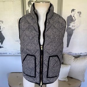 J. Crew Houndstooth Puffer Vest